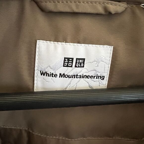 Uniqlo x White Mountaineering Hybrid Down Oversized Parka beige mens size XL - Picture 3 of 7